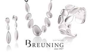 Breuning zilveren design sieraden set