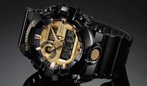 Casio heren horloge G-shock GA710 zwart goud